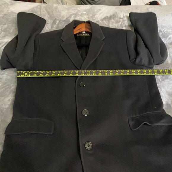 Hart Schaffner & Marx Silver Trumpeter Mens Overcoat 48 100% Cashmere 3-Button - Picture 5 of 15